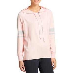 Athleta women’s hooded sweater pink/gray size small